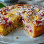 Norwegian Rhubarb Cake