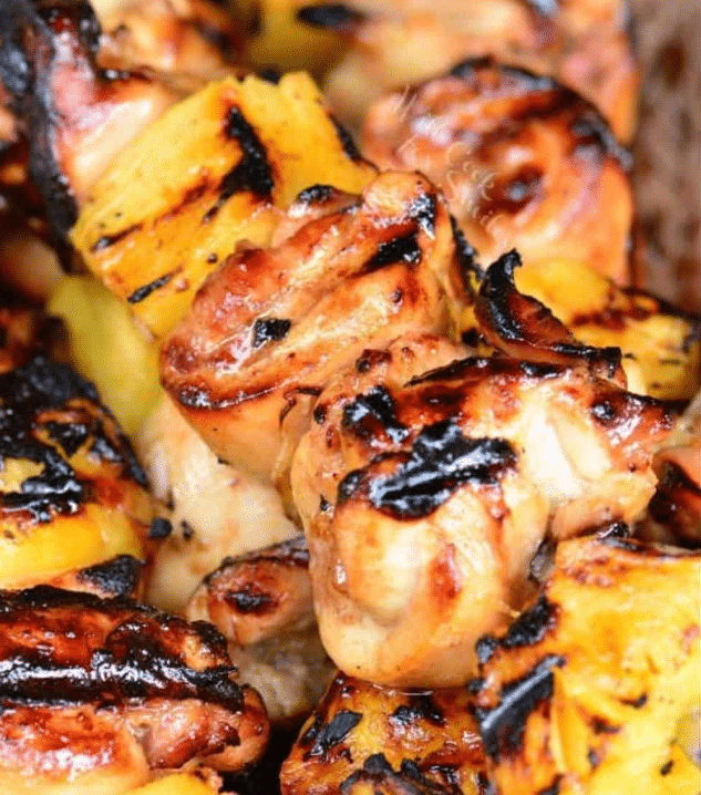 Pineapple Chicken Kebabs