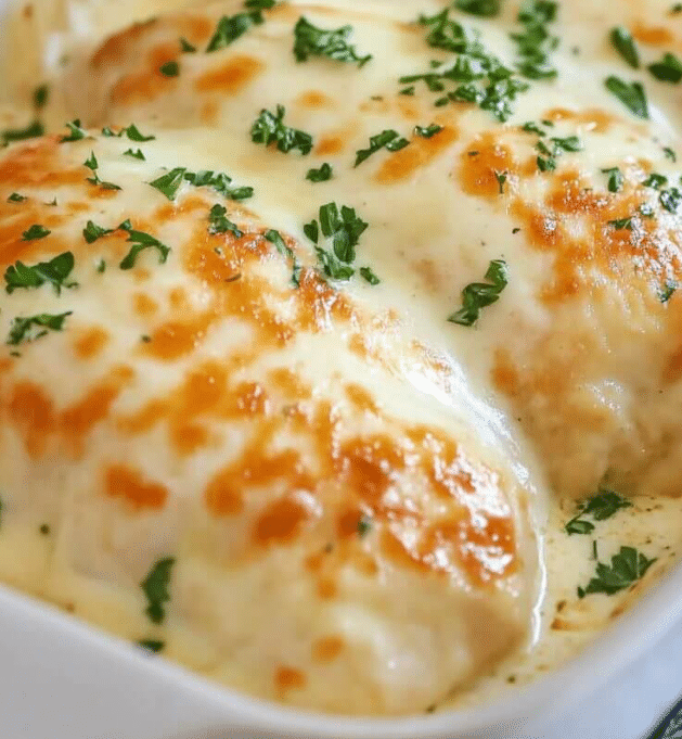 Smothered Cheesy Sour Cream Chicken