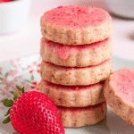 Strawberry Shortbread Cookies