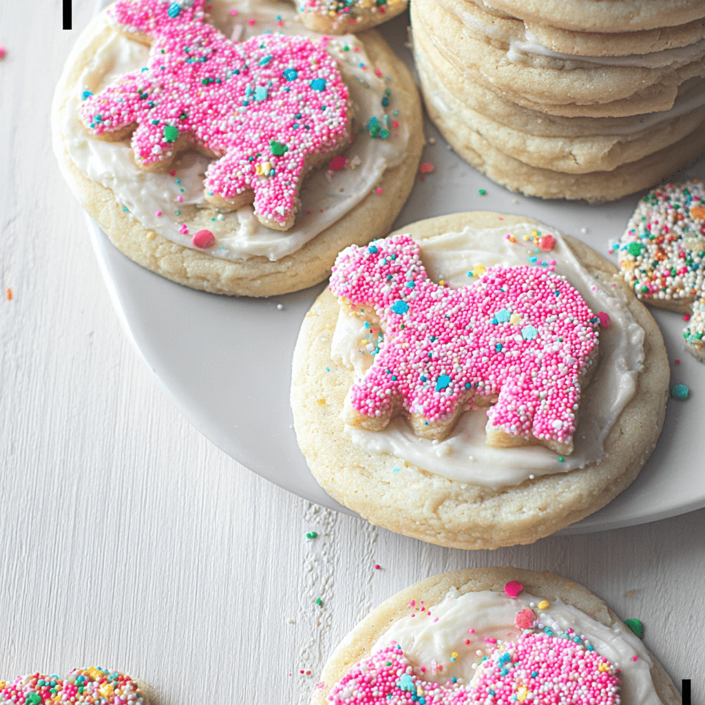 Circus Animal Sprinkle Cookies
