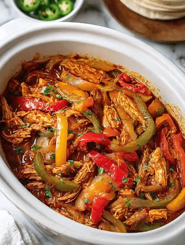 Crockpot Chicken Fajitas