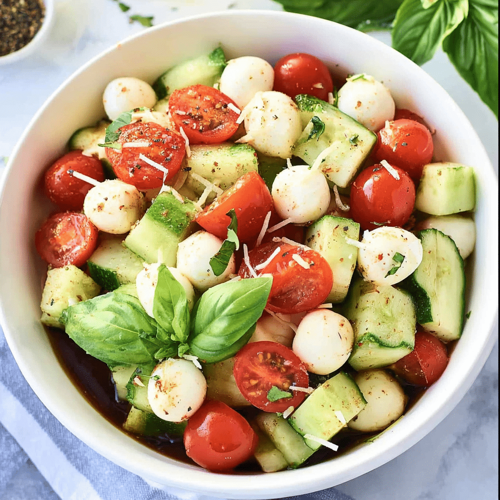 Cucumber Caprese Salad