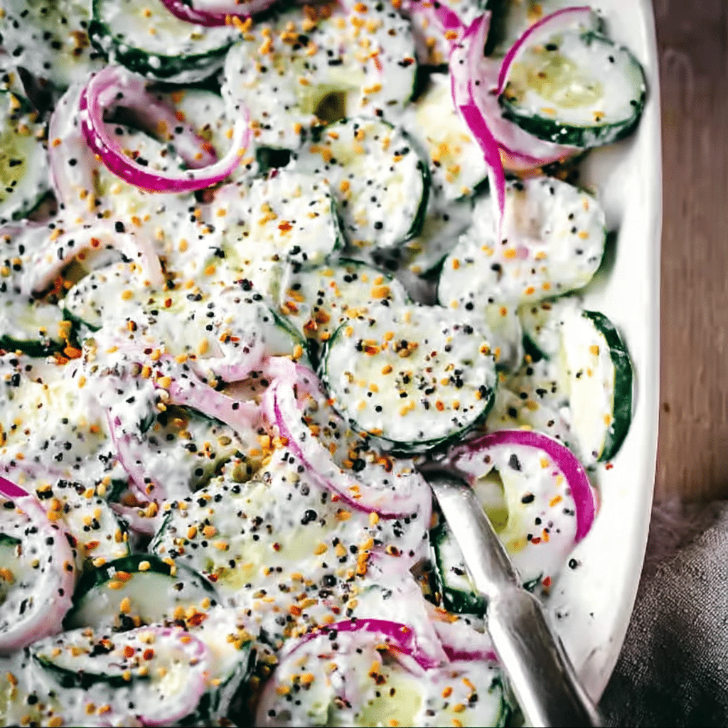 Everything Bagel Cucumber Salad