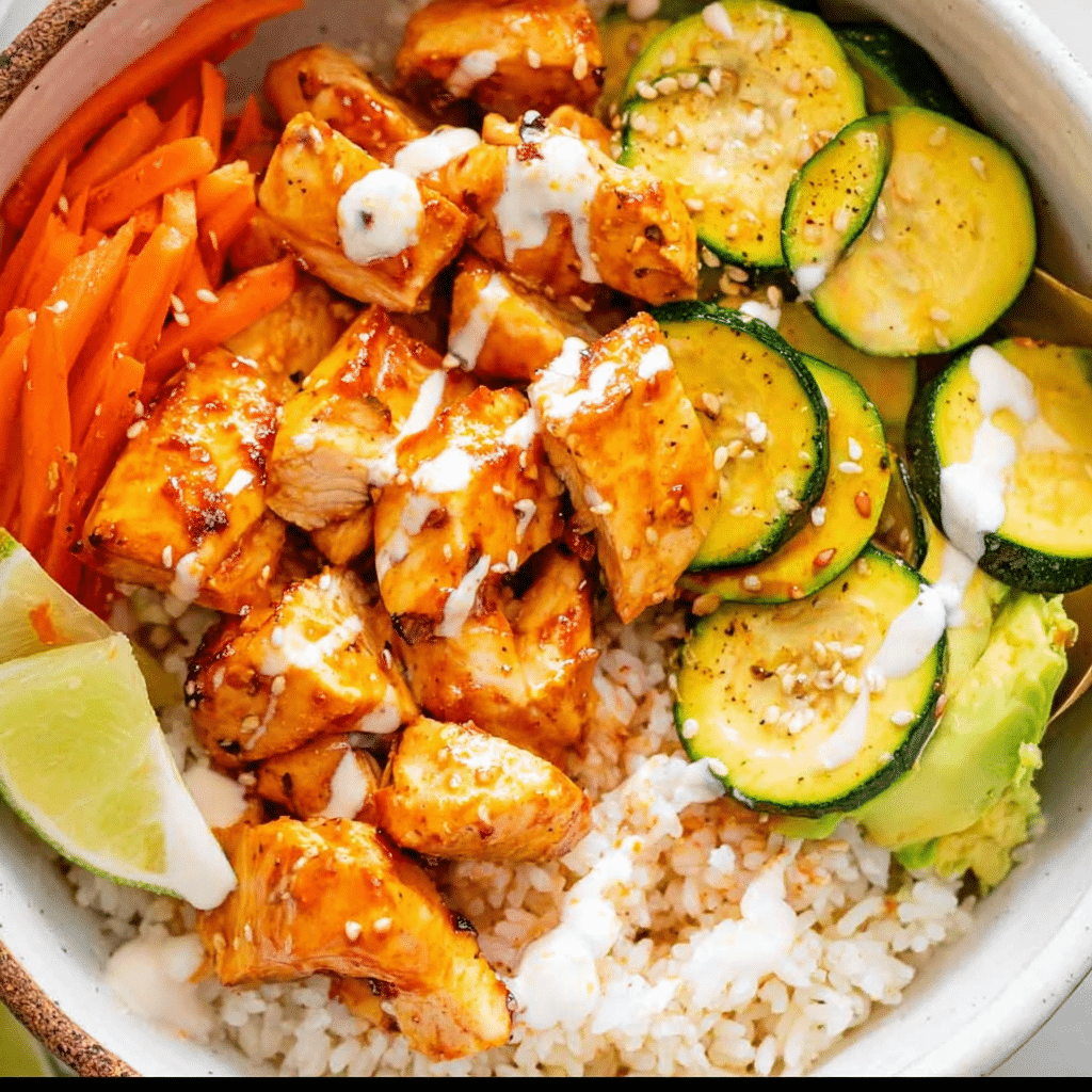 Hot Honey Chicken Bowls