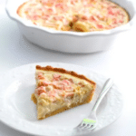 Keto Rhubarb Custard Pie