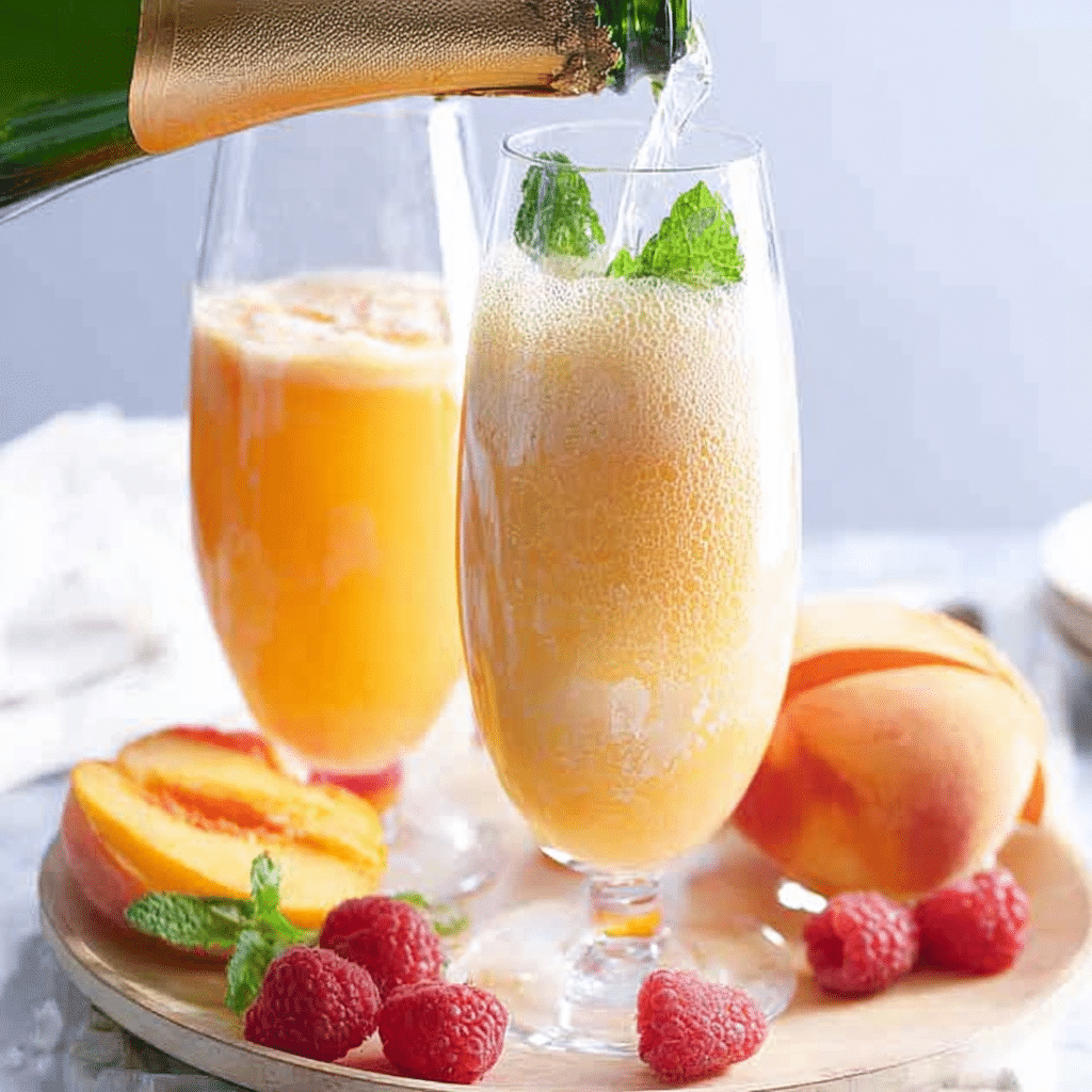 Peach Bellini Mocktai