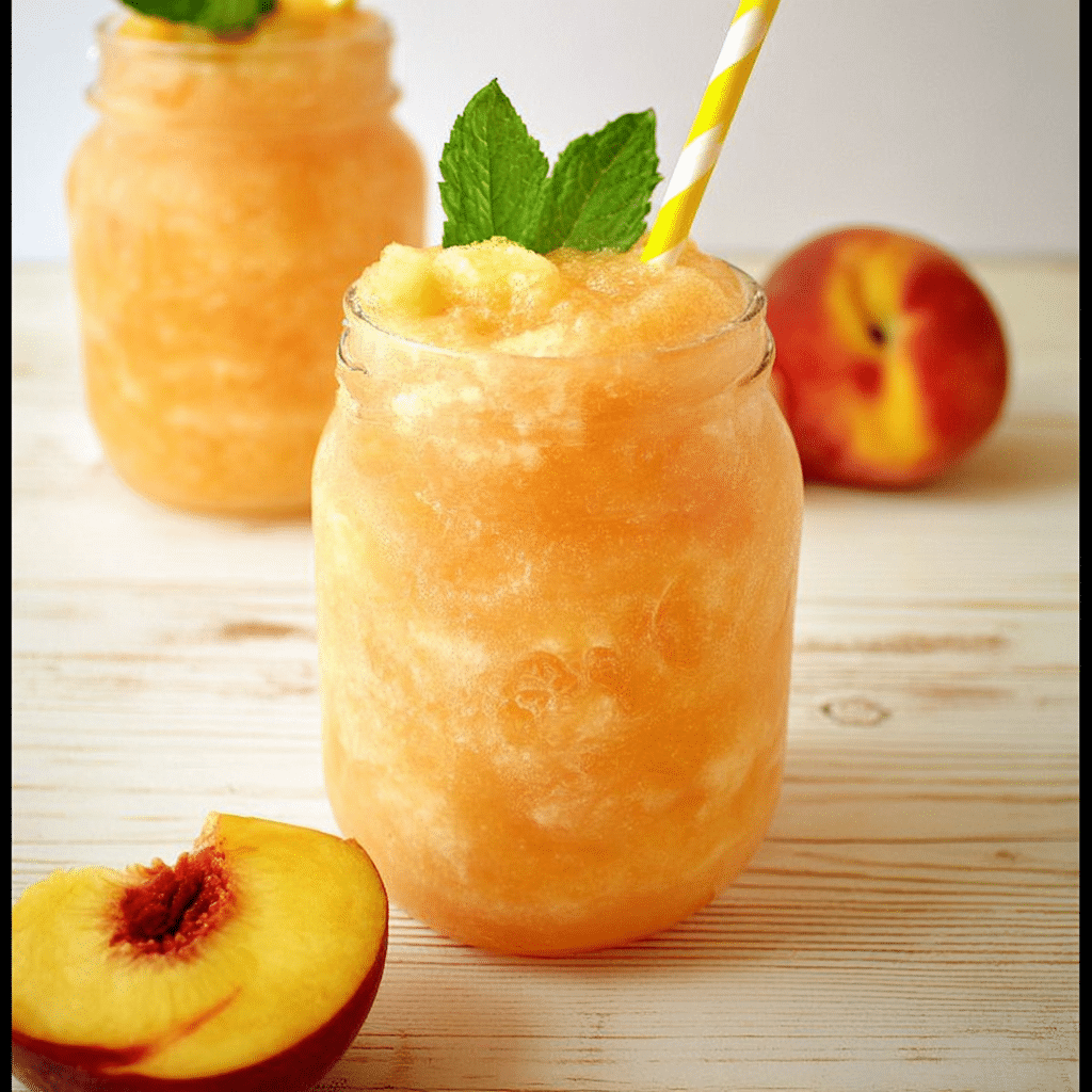 Peach Lemonade Slush