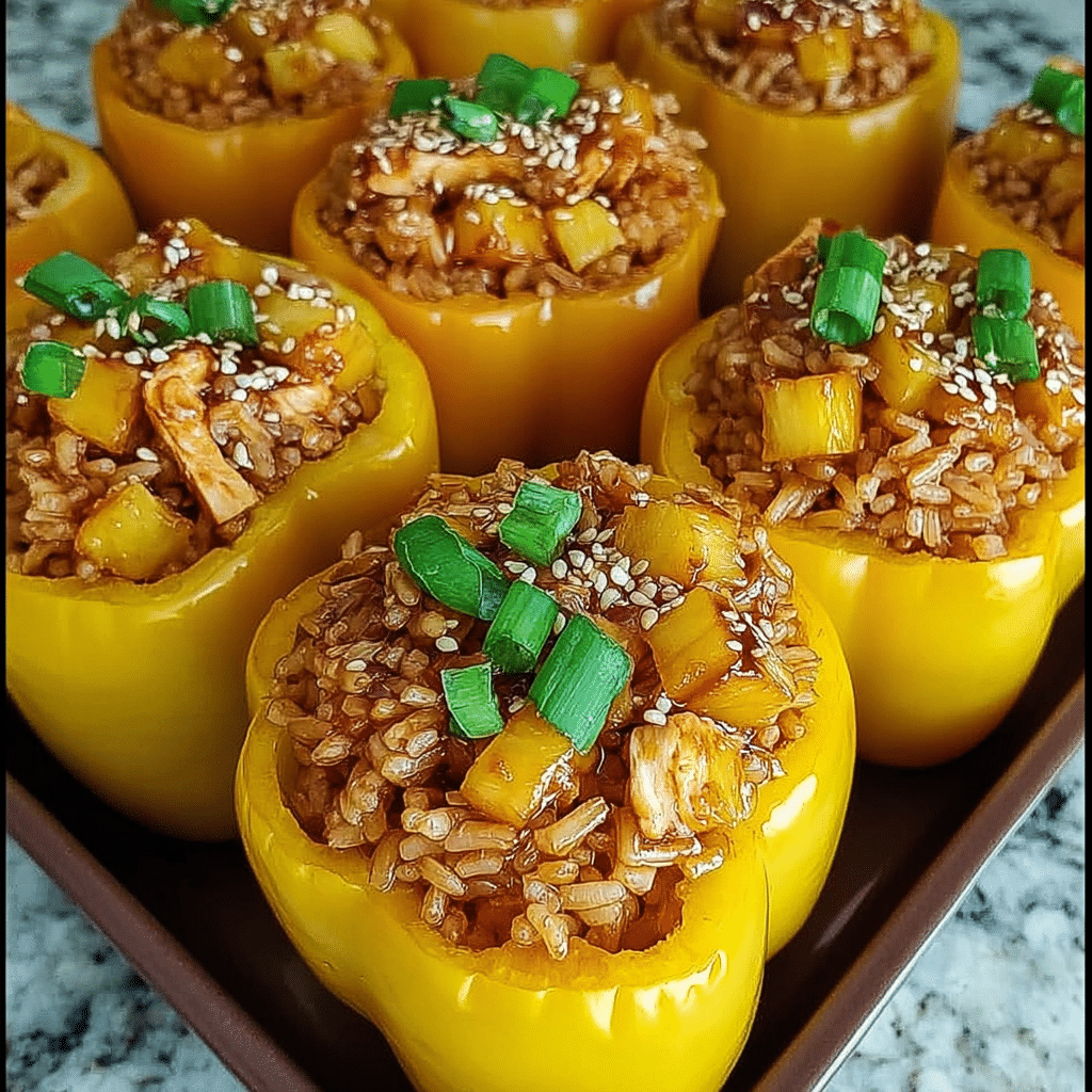 Pineapple Stuffed Peppers