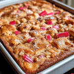 Rhubarb Coffee Cake 1