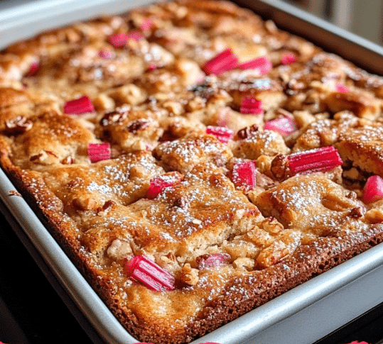 Rhubarb Coffee Cake 1