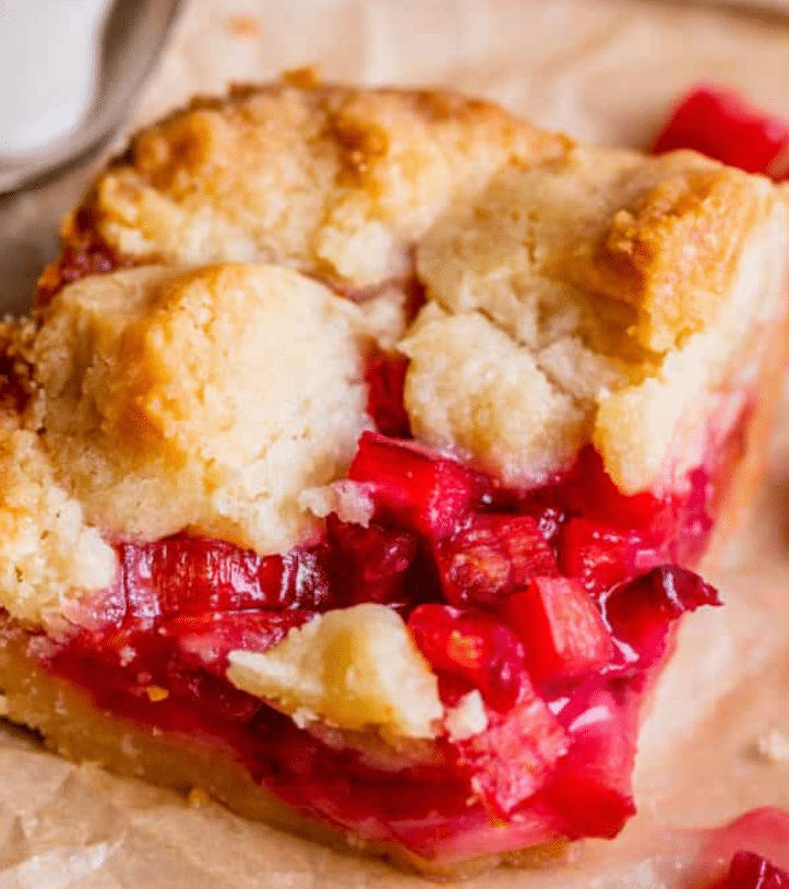 Rhubarb Shortbread Bars