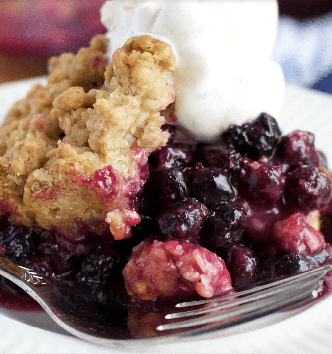 Saskatoon Berry Crisp