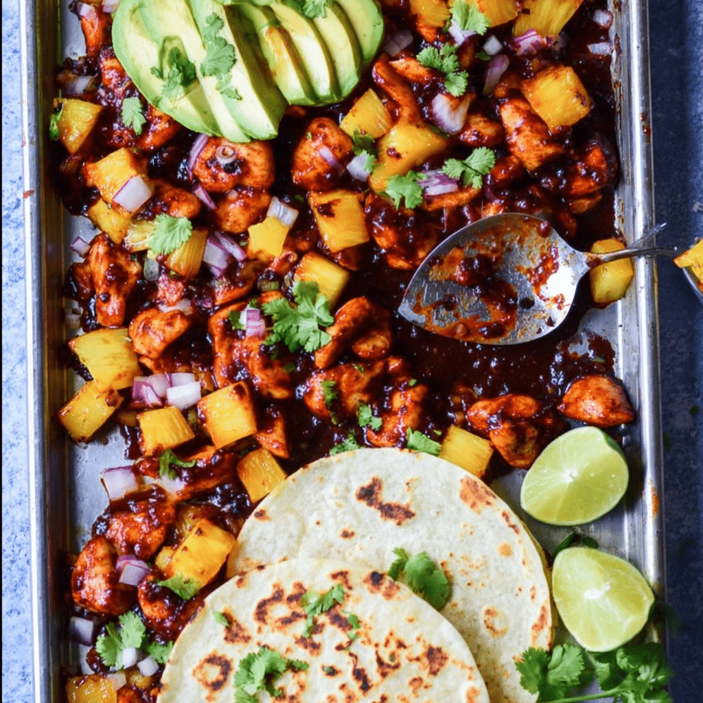 Sheet Pan Chicken Tacos