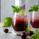 Sparkling Cherry Lime Mocktail