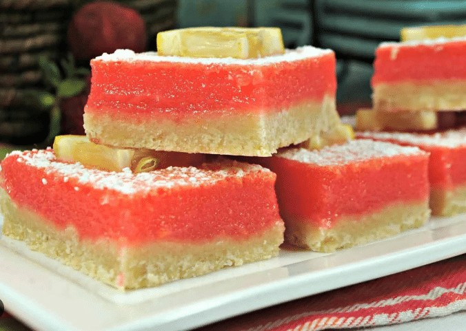 Strawberry Lemonade Bars