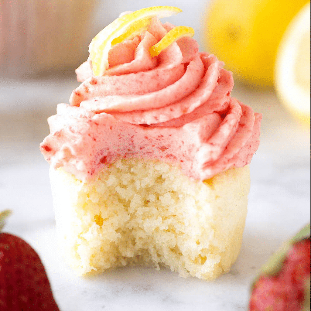 Strawberry Lemonade Cupcakes