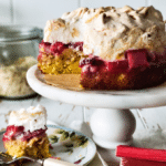 Strawberry Rhubarb Louise Cake