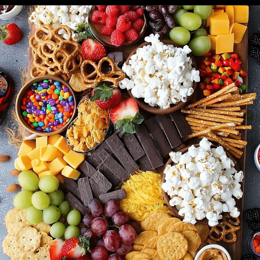 Sweet and Salty Snack Board