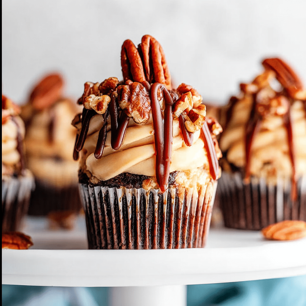 Turtle Chocolate Cupcakes