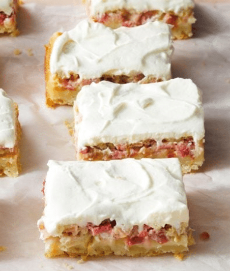 Viral Rhubarb Custard Bars