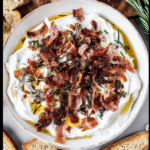 Whipped Goat Cheese with Bacon and Dates
