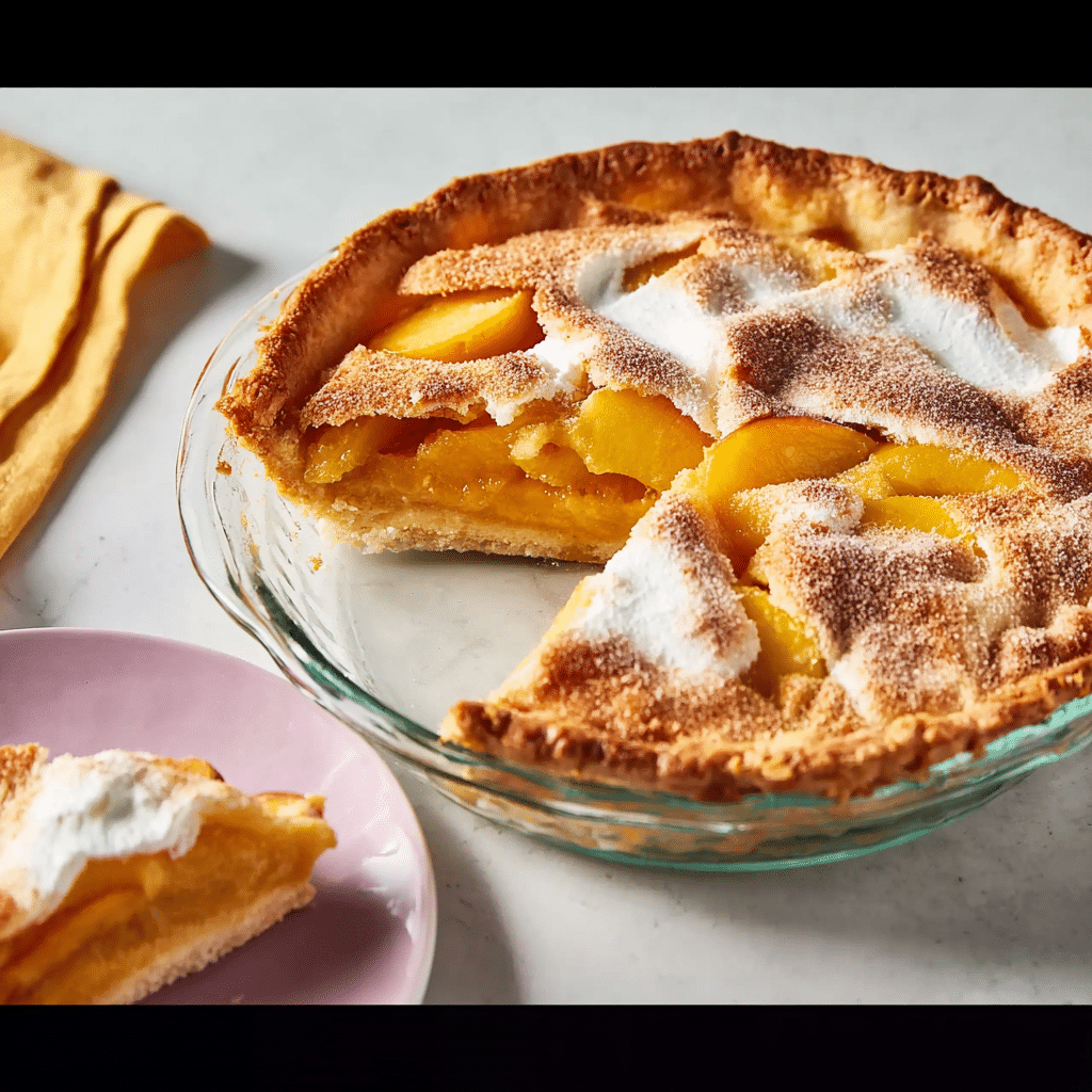 Award Winning Peaches and Cream Pie