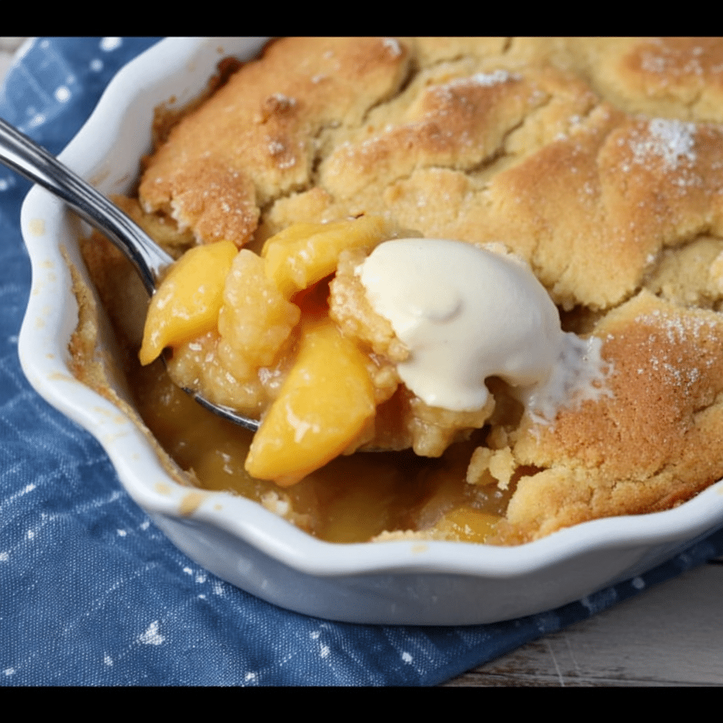Cookie Crusted Peach Cobbler 2