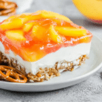 Easy Peach Pretzel Salad