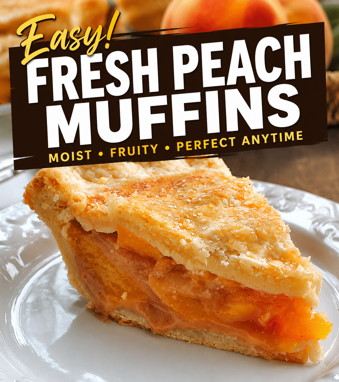 Fresh Peach Muffins