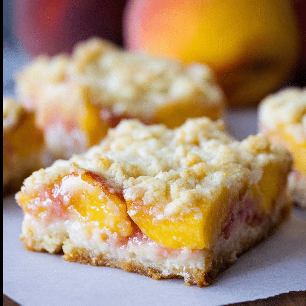 Peaches and Cream Bars