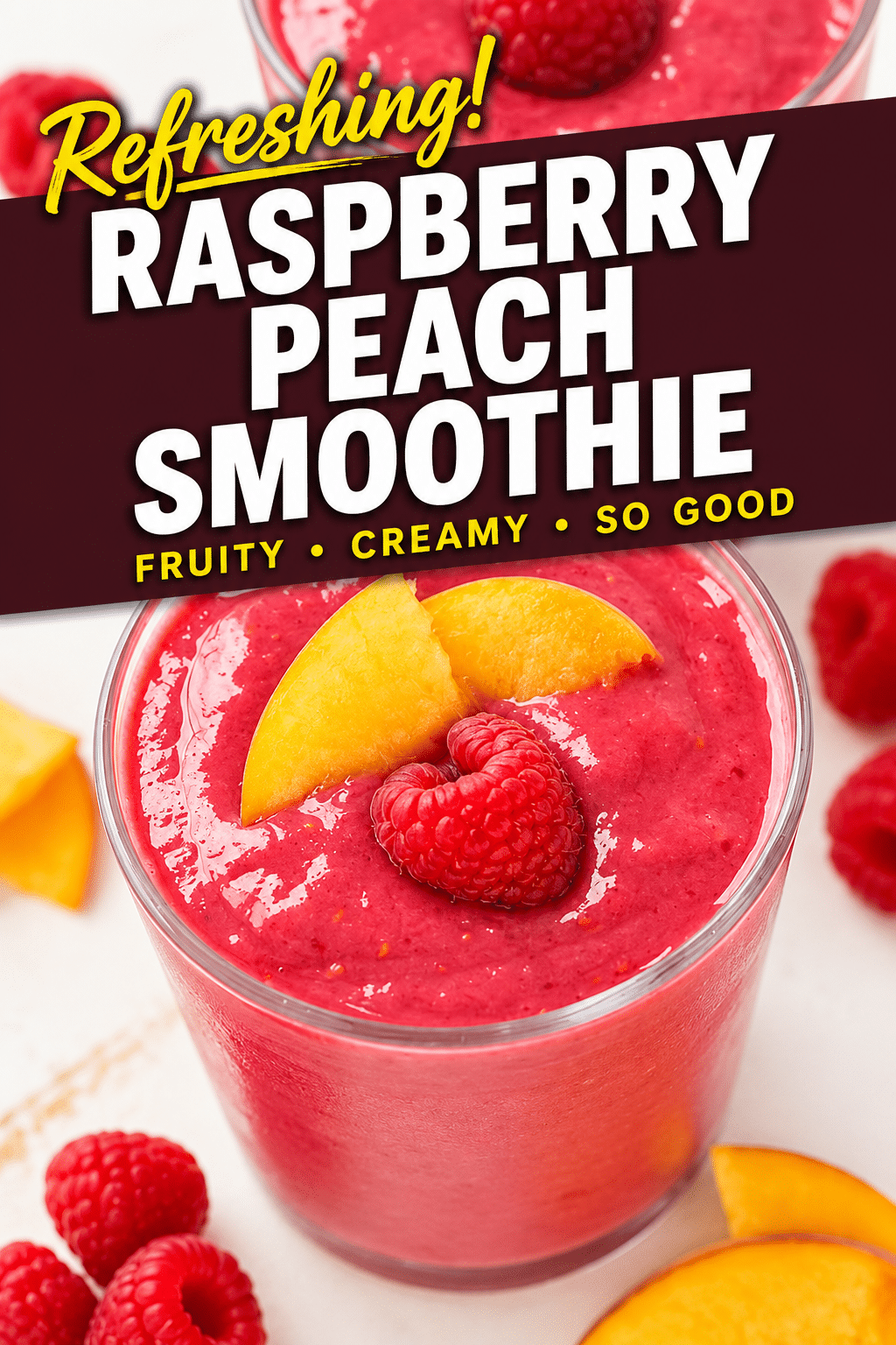 Raspberry Peach Smoothie