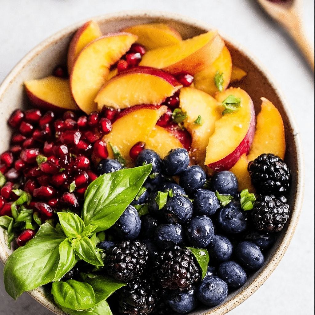 Summer Peach Fruit Salad 1