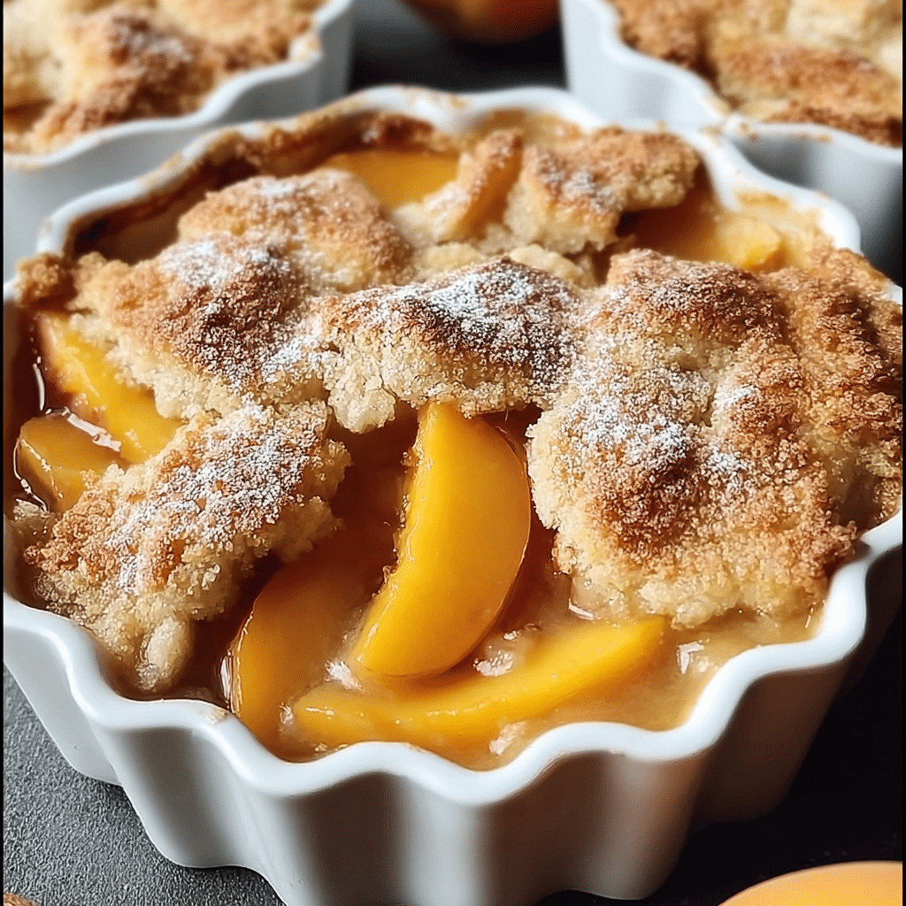 Triple Crust Peach Cobbler