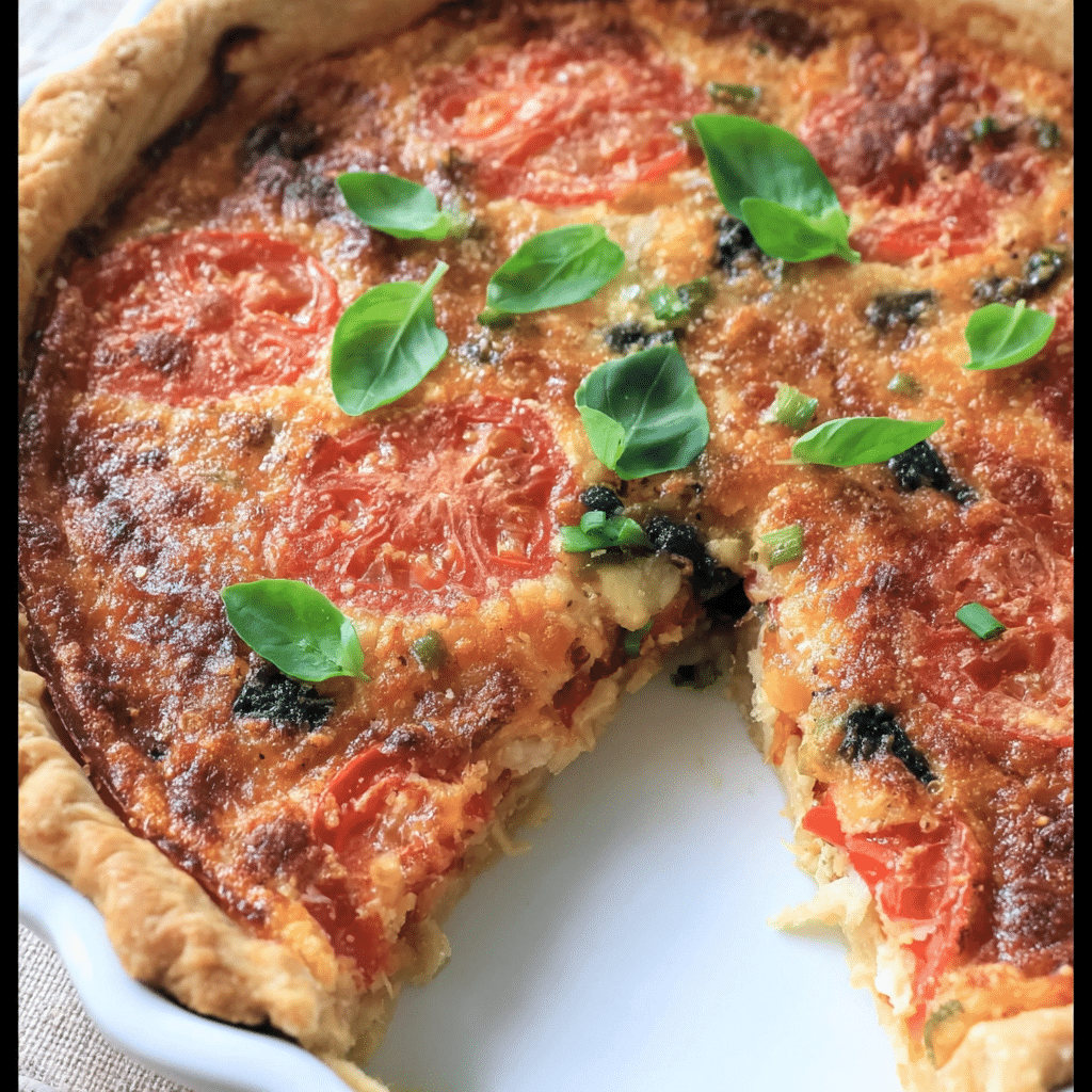 Basil Tomato Pie