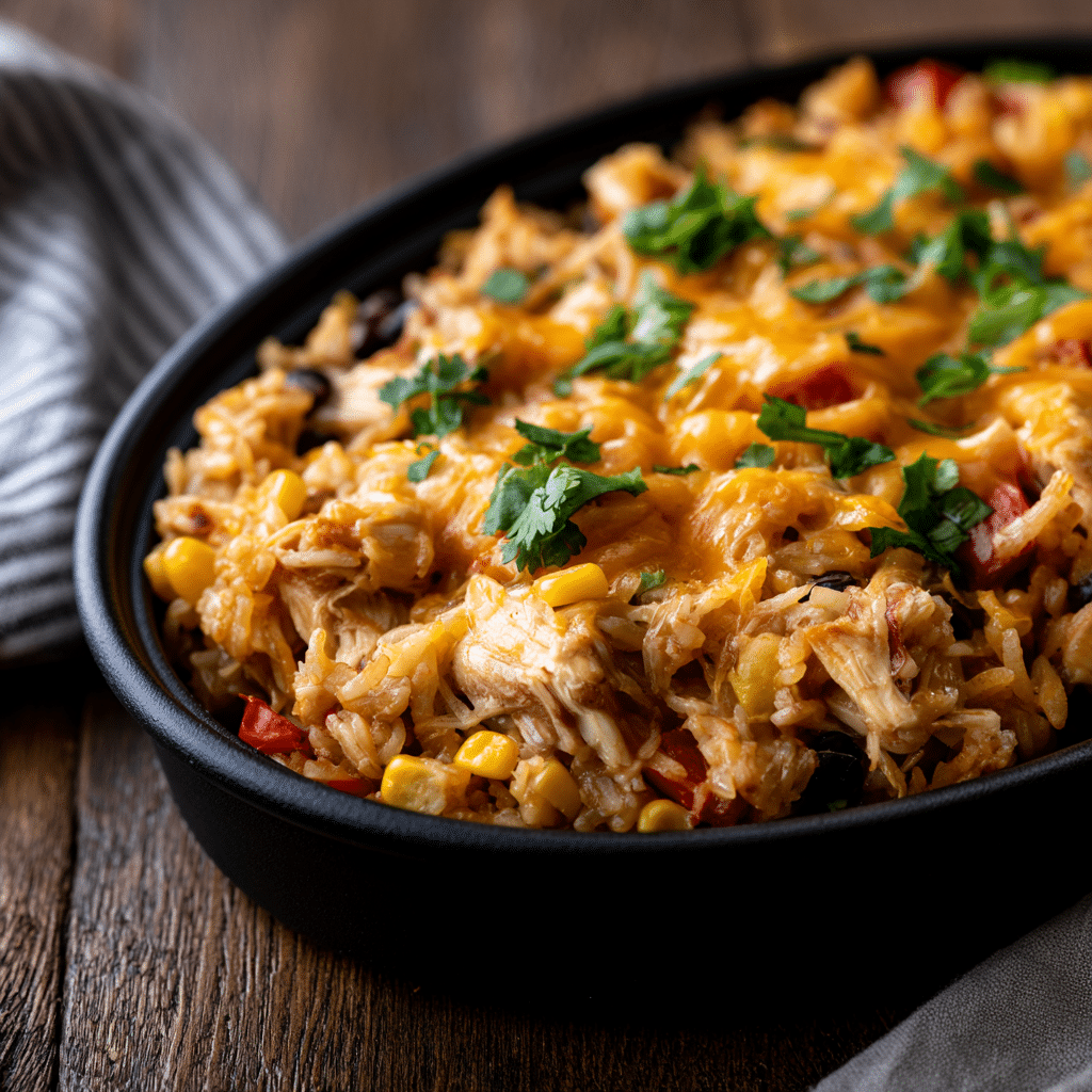 Chicken Enchilada Rice Casserole 1