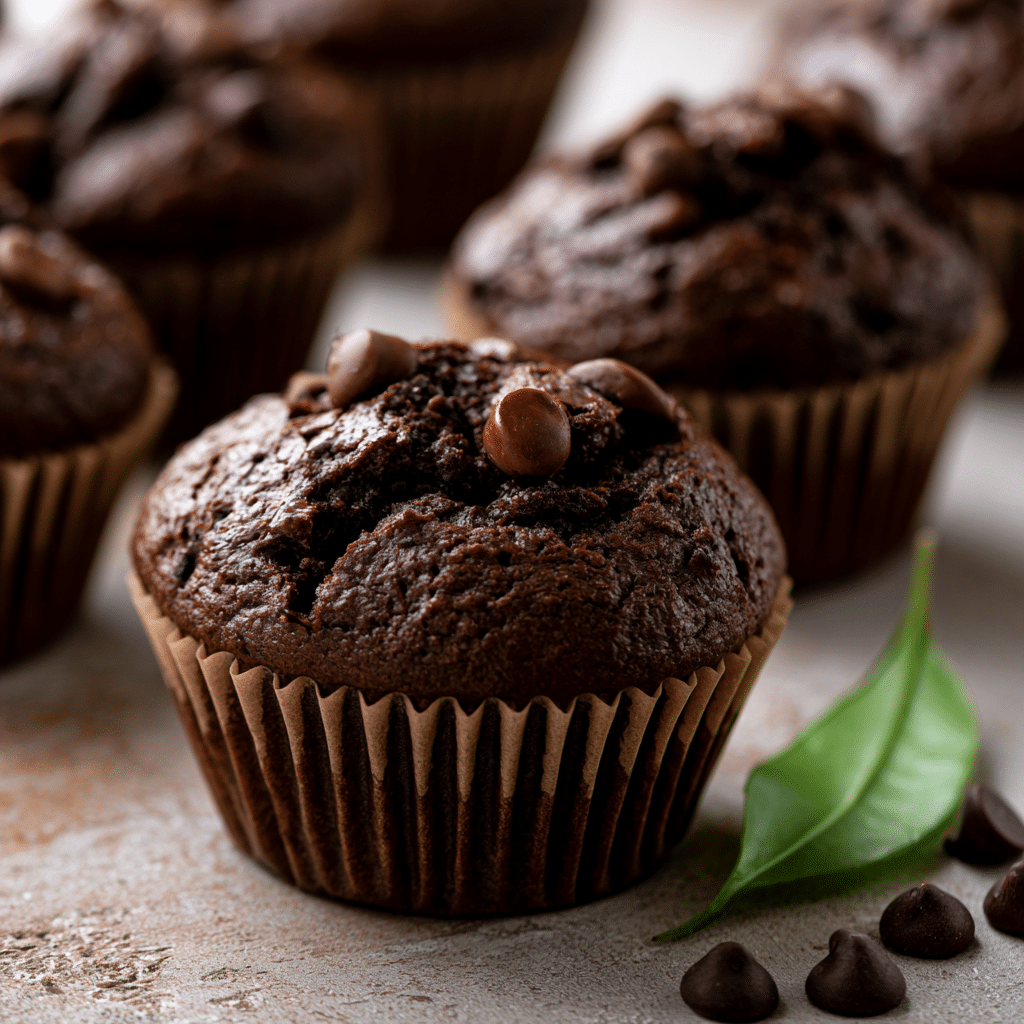 Chocolate Spinach Muffins