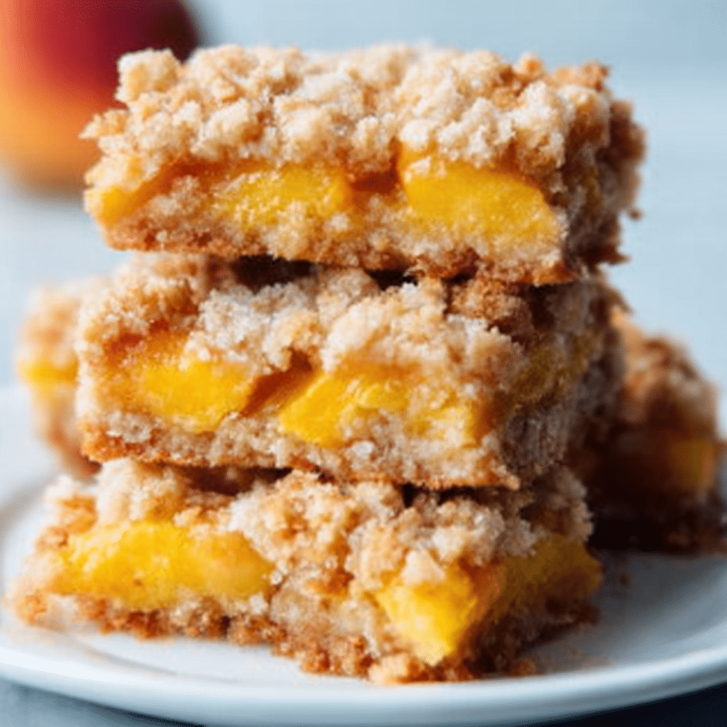 Heavenly Summer Peach Bars