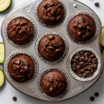Moist Chocolate Zucchini Muffins