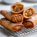 Peach Cobbler Egg Rolls