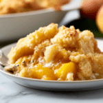 Peach Cobbler with Cake Mix