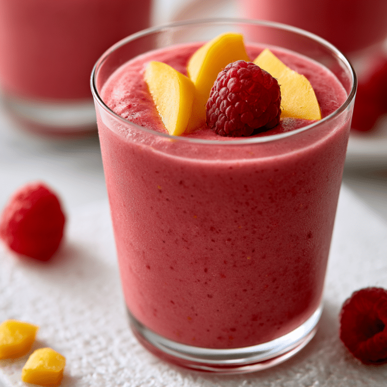Raspberry Peach Smoothie 2