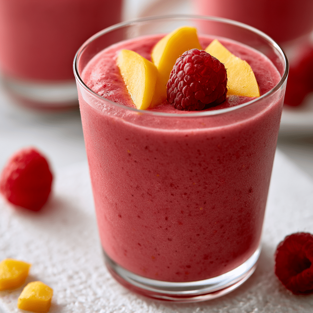 Raspberry Peach Smoothie 2