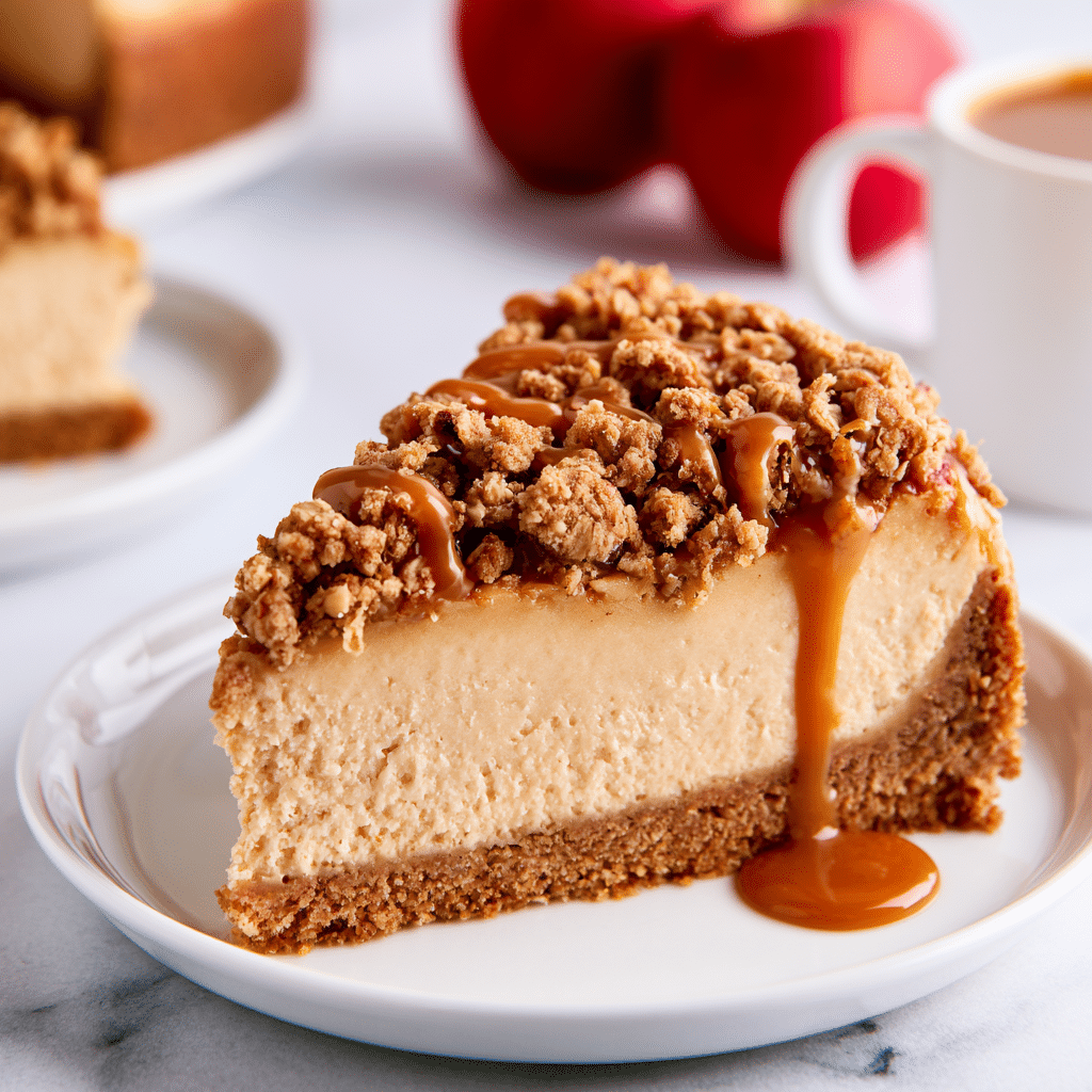 Apple Crisp Cheesecake