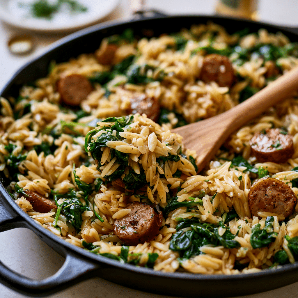 Chicken Sausage Orzo
