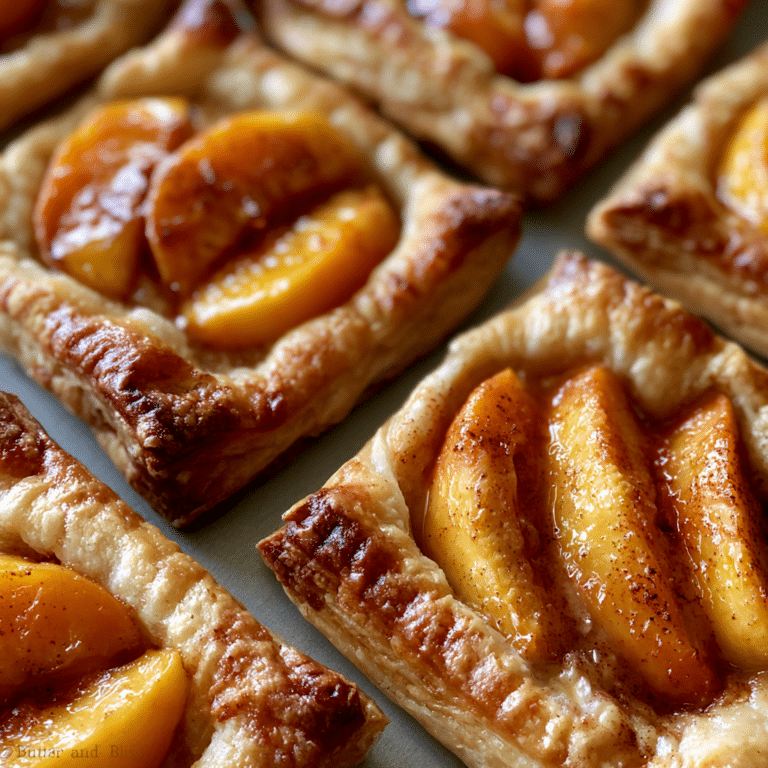 Mini Peach and Cream Cheese Tarts