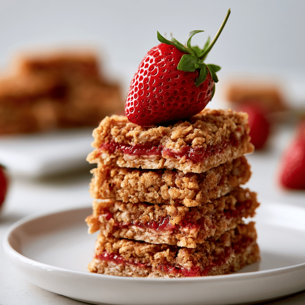 Strawberry Oatmeal Bars