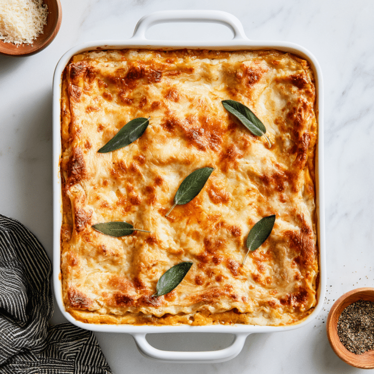Pumpkin Spinach Lasagna